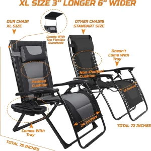 XXL Oversize Recliner Folding Chair