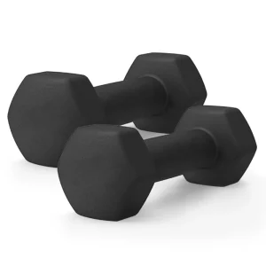 2lb Neoprene Dumbbell, Pair - Black