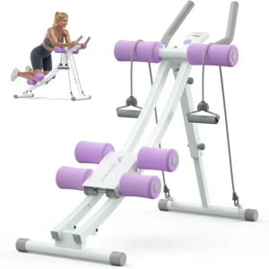 ab machine with adjustable dual-track