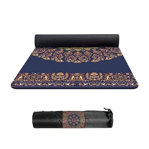 TPE Large Yoga Mat Non-Slip Exercise Fitness Mat with Carry Bag