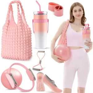 7 Pcs Pilates Essentials Kit for Women